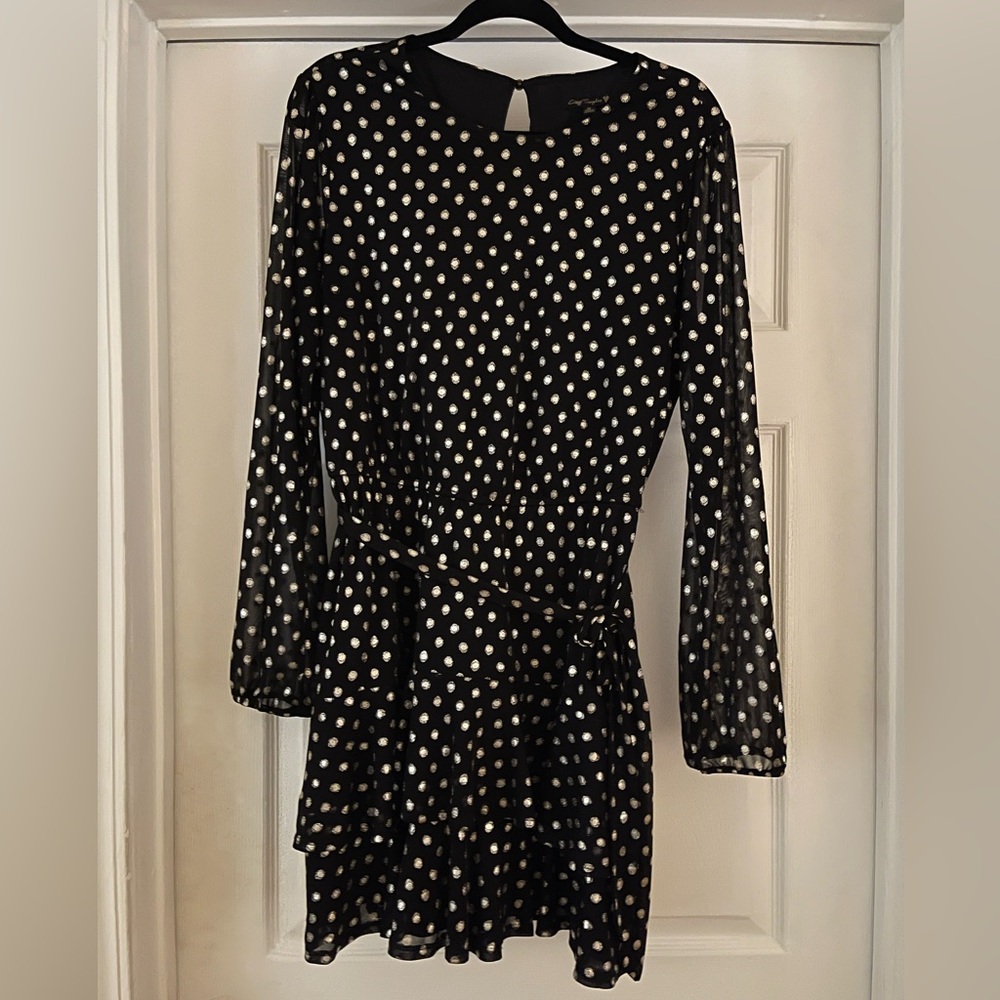 City Triangles Black and Gold Dress